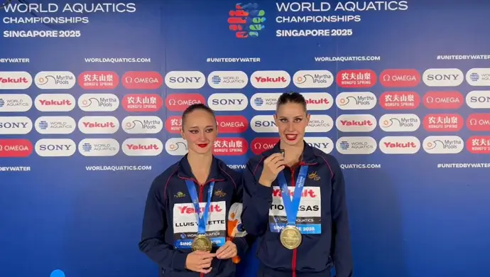 La natación artística y el waterpolo destacan en el mejor Mundial de España