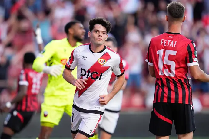 El Rayo arrasa al Shkëndija y muestra su mejor versión en Europa