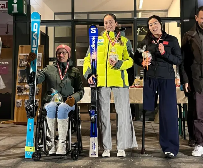 Audrey Pascual inicia la Copa del Mundo de Esquí Paralímpico logrando tres medallas de oro