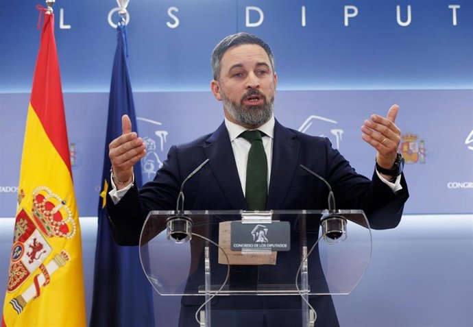 Archivo - El l&iacute;der de VOX, Santiago Abascal