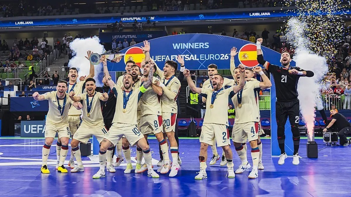 España logra su octava Eurocopa de fútbol sala tras una emocionante final con un gran juego en