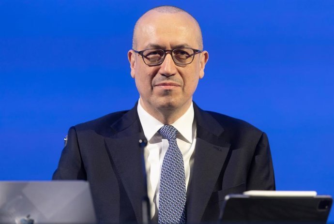 El consejero delegado, Onur Gen&ccedil;, presenta los resultados financieros correspondientes al ejercicio 2025, a 5 de febrero de 2026, en Madrid (Espa&ntilde;a). BBVA obtuvo un beneficio neto atribuido de 10.511 millones de euros en el conjunto del 2025, lo que supon