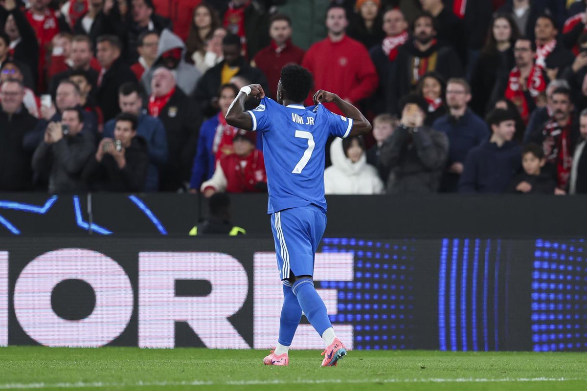 Vinícius le da una ventaja al Real Madrid en Lisboa en medio de la tensión del partido