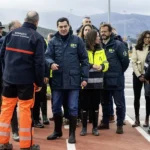 Juanma Moreno solicitará ayudas por el impacto económico "millonario" de las borrascas, advierte