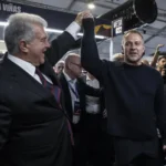 Laporta, un presidente perpetuo que defiende al Barça "contra viento y marea" siempre